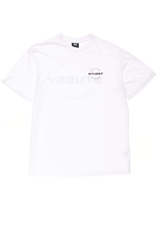 Stussy Womens City Circle BF T Shirt White - IAKFB8752